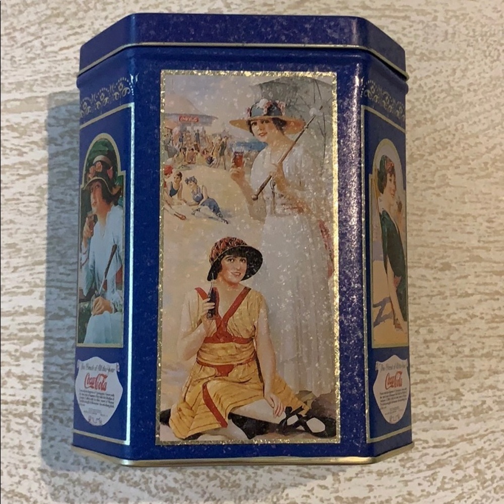 Coca Cola drink of the year tin canister 1995